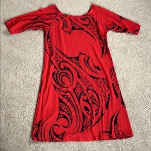 WAHINE TOA red dress